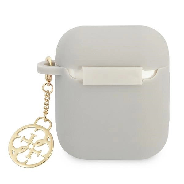 Guess GUA2LSC4EG AirPods cover grey/grey Silicone Charm 4G Collection_1