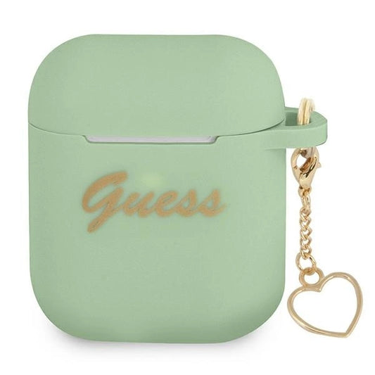 Guess GUA2LSCHSN AirPods cover green/green Silicone Charm Heart Collection_0