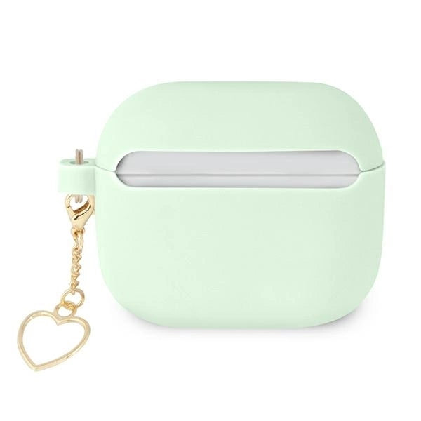 Guess GUA3LSCHSN AirPods 3 cover green/green Silicone Charm Heart Collection_1