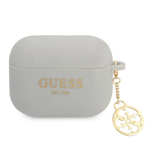 Guess GUAPLSC4EG AirPods Pro cover grey/grey Silicone Charm 4G Collection_0