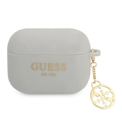 Guess GUAPLSC4EG AirPods Pro cover grey/grey Silicone Charm 4G Collection_0