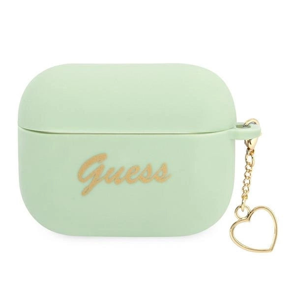 Guess GUAPLSCHSN AirPods Pro cover green/green Silicone Charm Heart Collection_0
