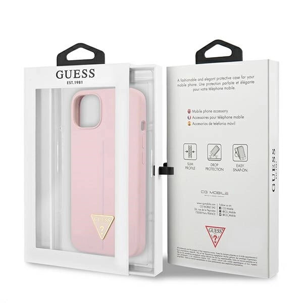 Guess GUHCP13MSLTGU iPhone 13 6.1&quot; purple/purple hardcase Silicone Triangle_7