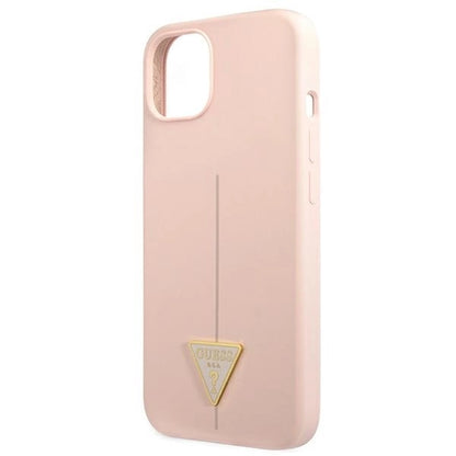 Guess GUHCP13SSLTGP iPhone 13 mini 5.4&quot; pink/pink hardcase Silicone Triangle_5