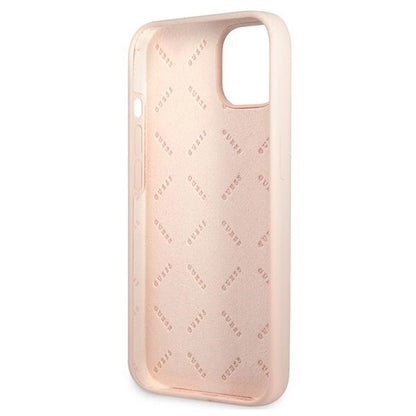 Guess GUHCP13SSLTGP iPhone 13 mini 5.4&quot; pink/pink hardcase Silicone Triangle_6