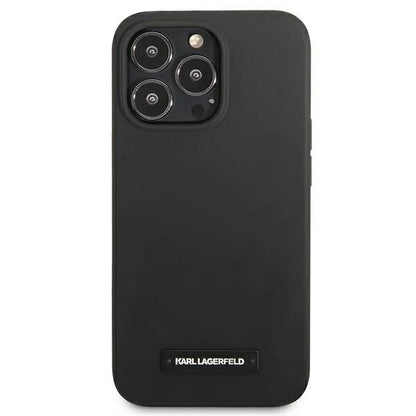 Karl Lagerfeld KLHCP13LSLMP1K iPhone 13 Pro / 13 6,1" hardcase czarny/black Silicone Plaque_2