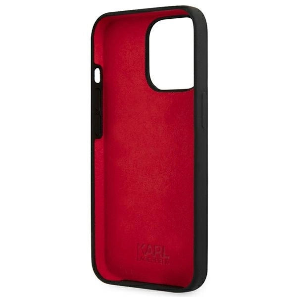 Karl Lagerfeld KLHCP13LSLMP1K iPhone 13 Pro / 13 6,1" hardcase czarny/black Silicone Plaque_6