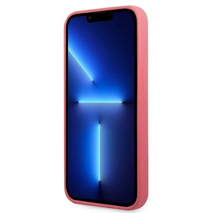 Karl Lagerfeld KLHCP13LSLMP1PI iPhone 13 Pro / 13 6,1" hardcase fuksja/fuchsia Silicone Plaque_4