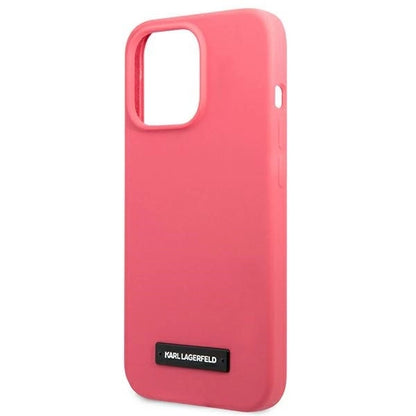 Karl Lagerfeld KLHCP13LSLMP1PI iPhone 13 Pro / 13 6,1" hardcase fuksja/fuchsia Silicone Plaque_5
