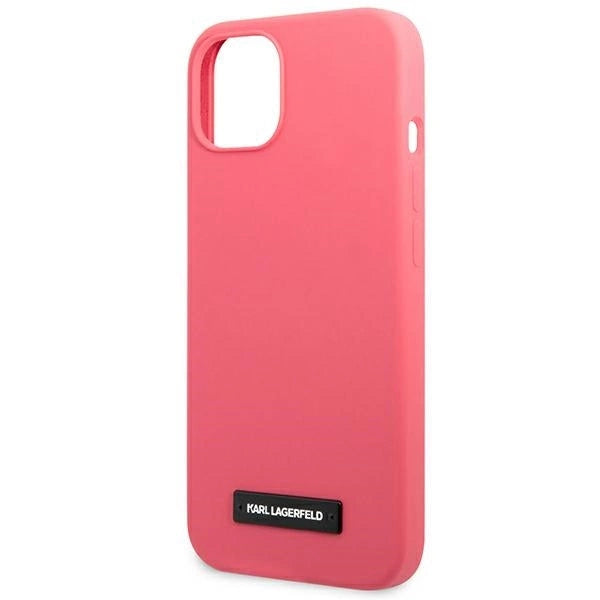 Karl Lagerfeld KLHCP13MSLMP1PI iPhone 13 6,1" hardcase fuksja/fuchsia Silicone Plaque_5