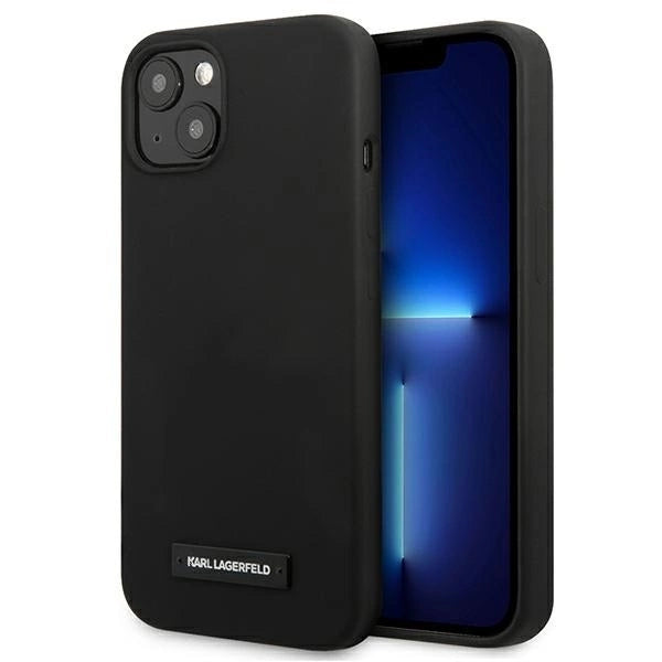 Karl Lagerfeld KLHCP13SSLMP1K iPhone 13 mini 5,4" hardcase czarny/black Silicone Plaque_0