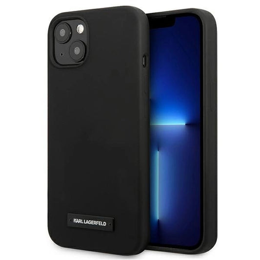 Karl Lagerfeld KLHCP13SSLMP1K iPhone 13 mini 5,4" hardcase czarny/black Silicone Plaque_0