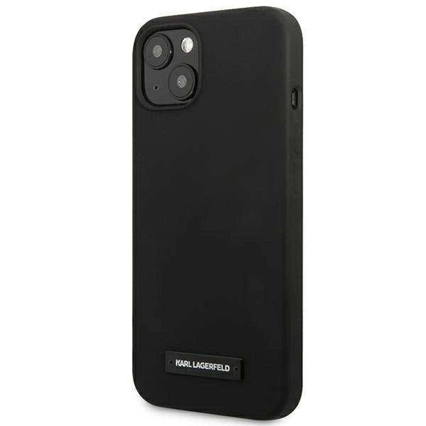 Karl Lagerfeld KLHCP13SSLMP1K iPhone 13 mini 5,4" hardcase czarny/black Silicone Plaque_1