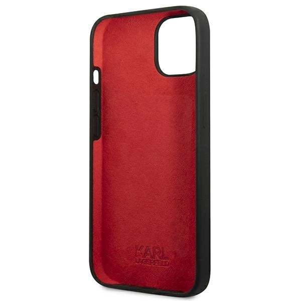 Karl Lagerfeld KLHCP13SSLMP1K iPhone 13 mini 5,4" hardcase czarny/black Silicone Plaque_6