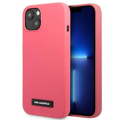 Karl Lagerfeld KLHCP13SSLMP1PI iPhone 13 mini 5,4" hardcase fuksja/fuchsia Silicone Plaque_0