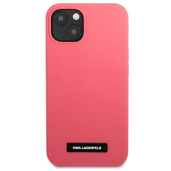 Karl Lagerfeld KLHCP13SSLMP1PI iPhone 13 mini 5,4" hardcase fuksja/fuchsia Silicone Plaque_2