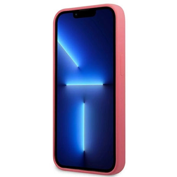 Karl Lagerfeld KLHCP13SSLMP1PI iPhone 13 mini 5,4" hardcase fuksja/fuchsia Silicone Plaque_4