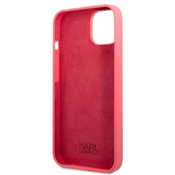 Karl Lagerfeld KLHCP13SSLMP1PI iPhone 13 mini 5,4" hardcase fuksja/fuchsia Silicone Plaque_6