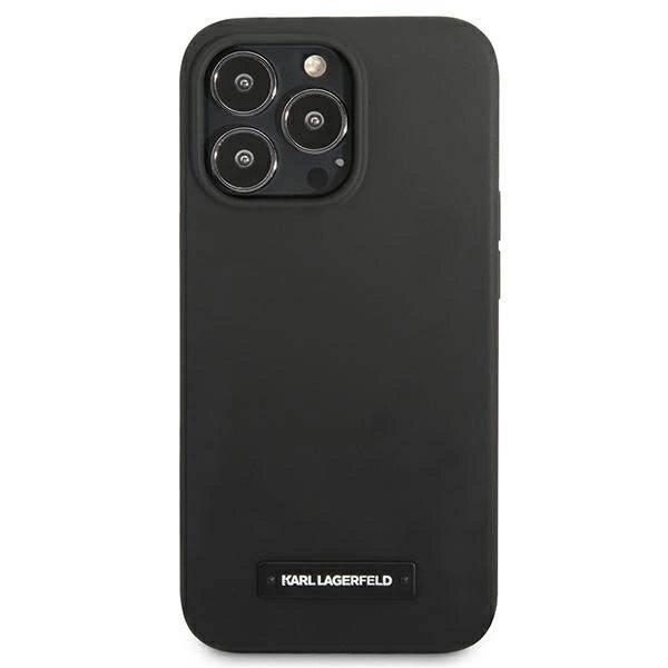 Karl Lagerfeld KLHCP13XSLMP1K iPhone 13 Pro Max 6,7" hardcase czarny/black Silicone Plaque_2