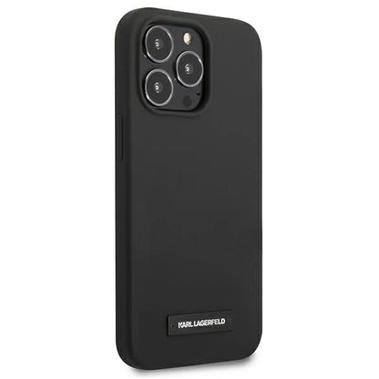 Karl Lagerfeld KLHCP13XSLMP1K iPhone 13 Pro Max 6,7" hardcase czarny/black Silicone Plaque_3