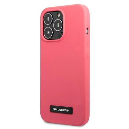 Karl Lagerfeld KLHCP13XSLMP1PI iPhone 13 Pro Max 6,7" hardcase fuksja/fuchsia Silicone Plaque_1