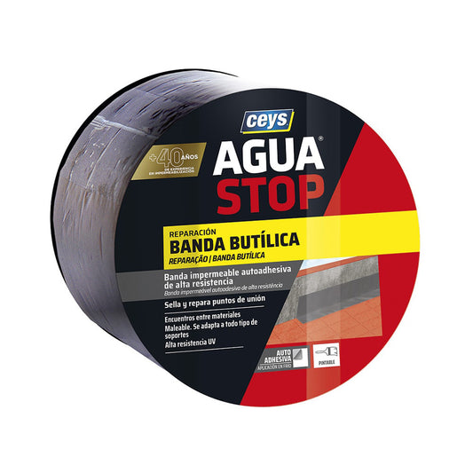 Agua stop band imp. butilo cinzento 10cm x 10m 901005 ceys_0