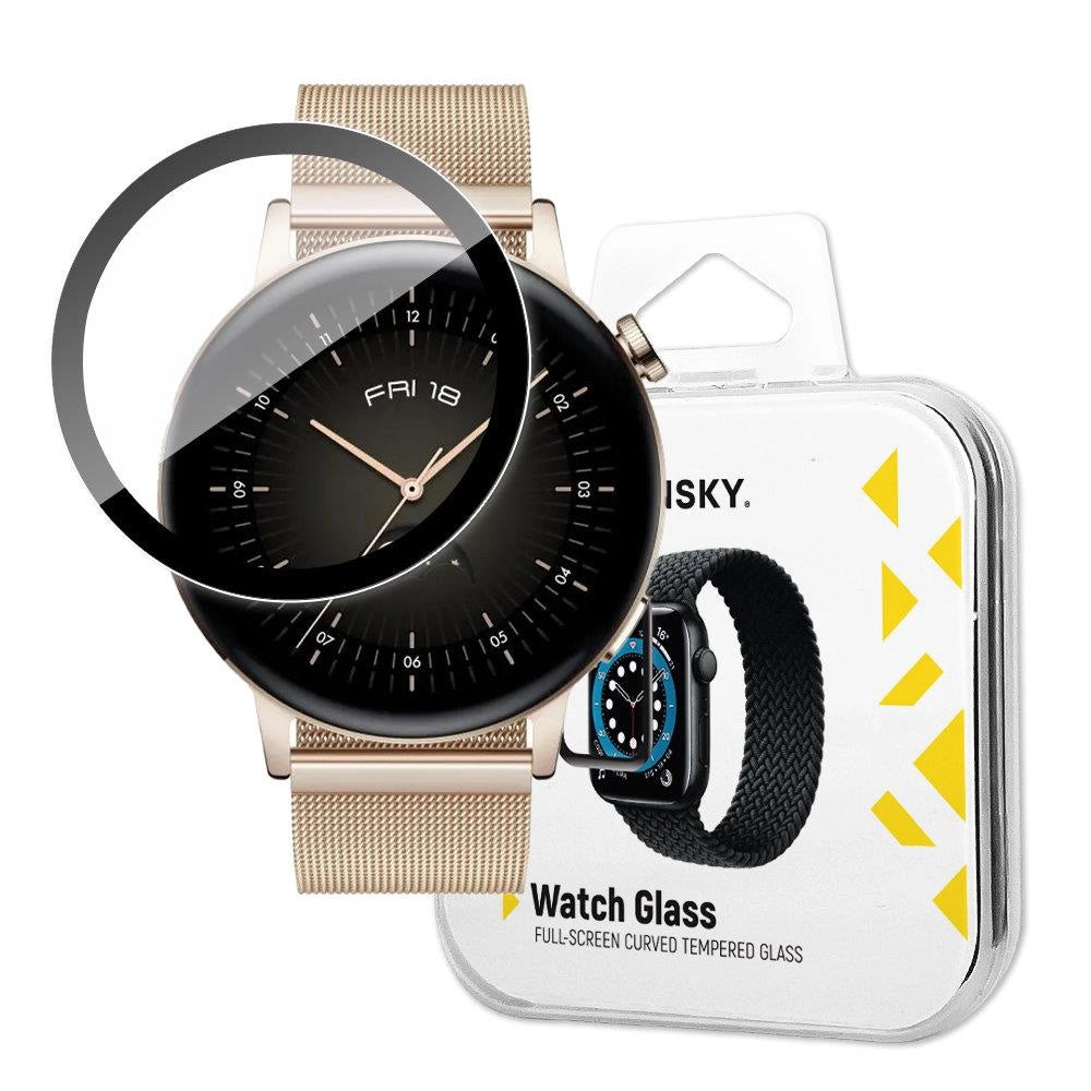 Wozinsky Watch Glass Hybrid Glass for Huawei Watch GT 3 46 mm Black_0