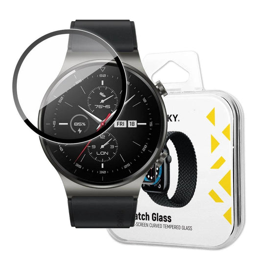Wozinsky Watch Glass Hybrid Glass for Huawei Watch GT 2 42mm Black_0