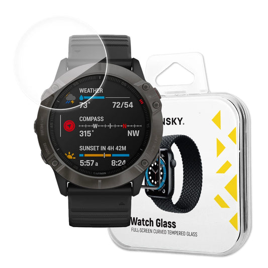 Wozinsky Watch Glass hybrid glass for Garmin Fenix 6X transparent_0