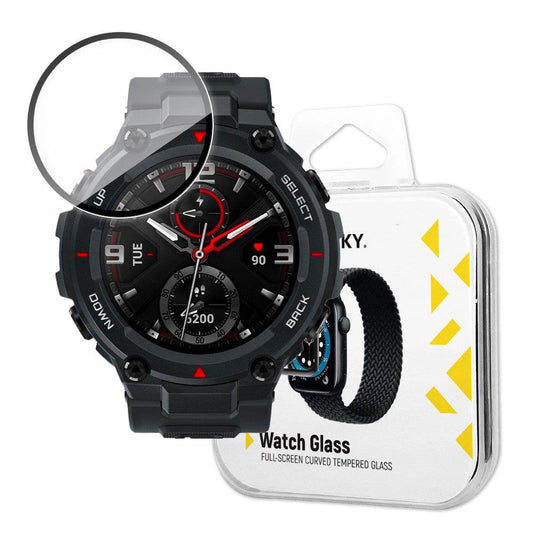 Wozinsky Watch Glass Hybrid Glass for Xiaomi Amazfit T-Rex black_0