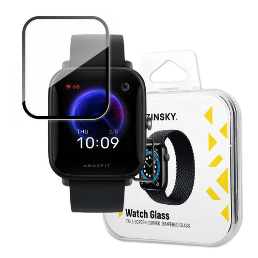 Wozinsky Watch Glass Hybrid Glass for Xiaomi Amazfit Bip U Black_0