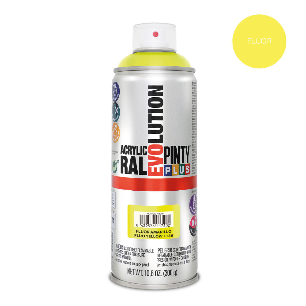 Tintaem spray pintyplus evolution 520 cc fluor. amarelho f146_0