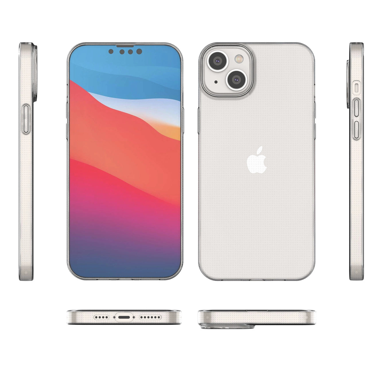 Gel case cover for Ultra Clear 0.5mm iPhone 14 Max transparent_2