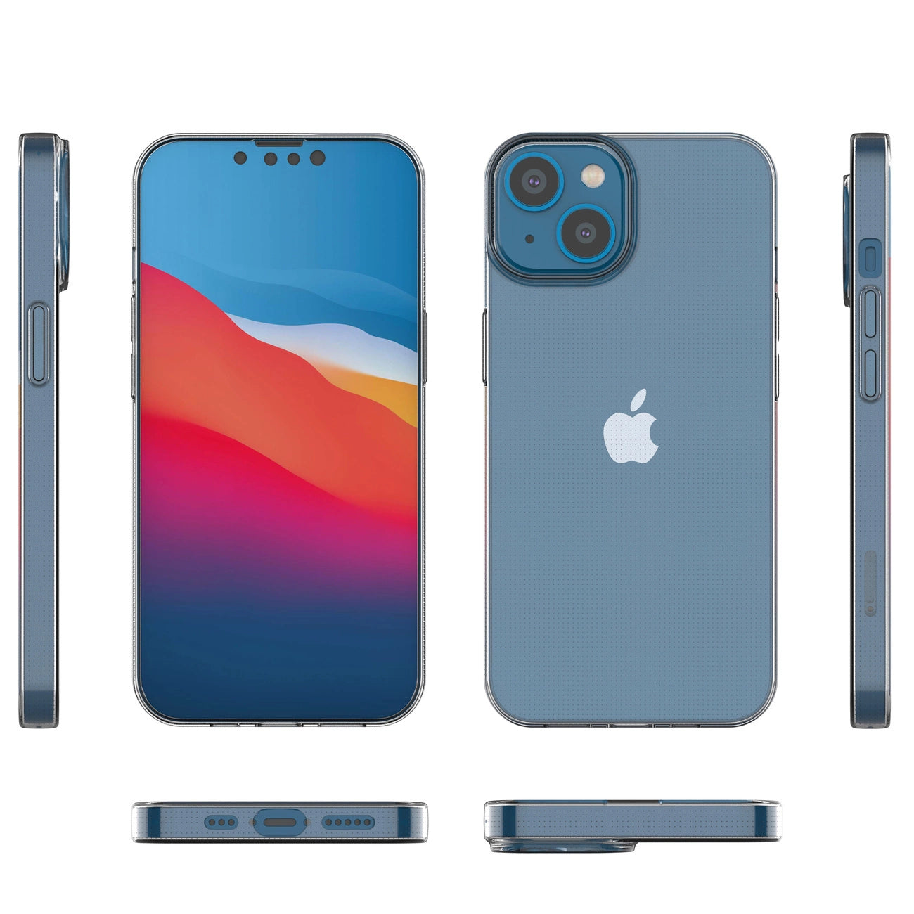 Gel case cover for Ultra Clear 0.5mm iPhone 14 transparent_2