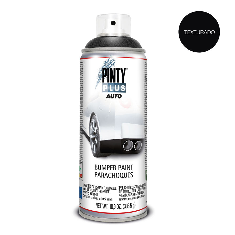 Tinta em spray pintyplus auto 520cc bumper texturado preto bt 104_0