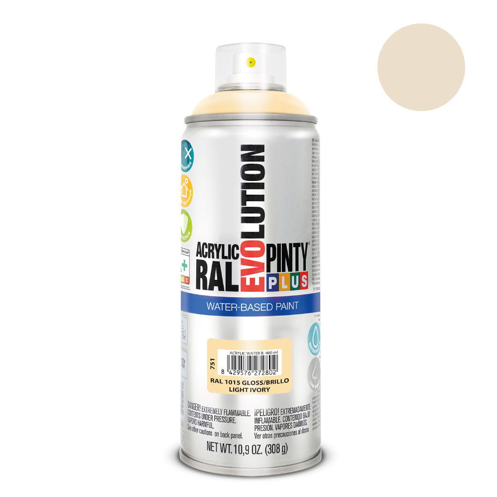 Spray pintyplus evolution water-based 520cc ral 1015 marfil claro_0
