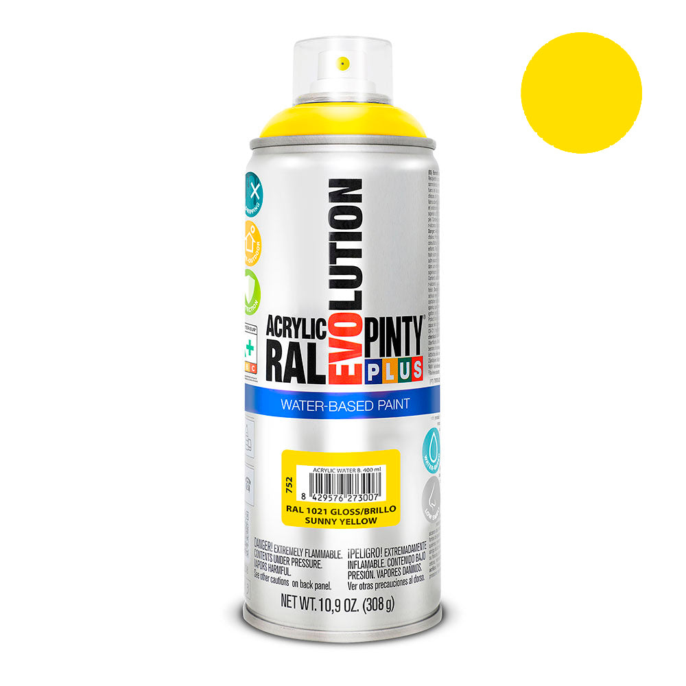 Spray pintyplus evolution water-based 520cc ral 1021 amarelo colza_0