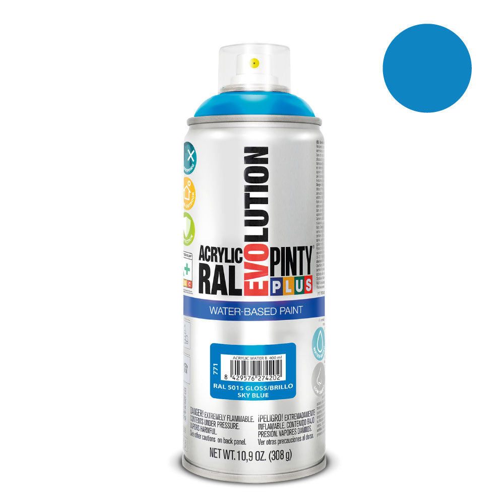 Spray pintyplus evolution water-based 520cc ral 5015 azul celeste_0