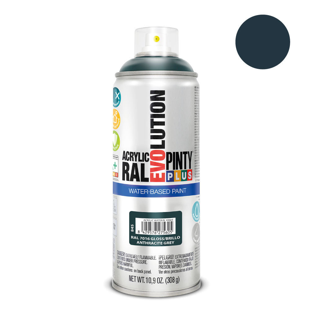 Spray pintyplus evolution water-based 520cc ral 7016 cinzento antracite_0