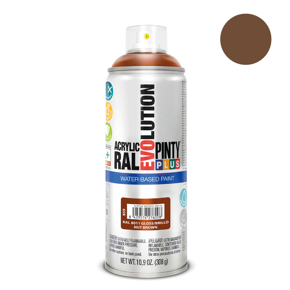 Spray pintyplus evolution water-based 520cc ral 8011 pardo_0