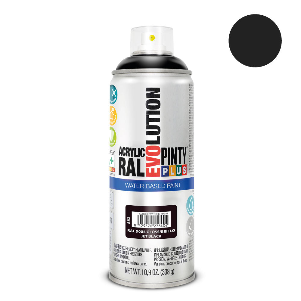 Spray pintyplus evolution water-based 520cc ral 9005 preto intenso_0