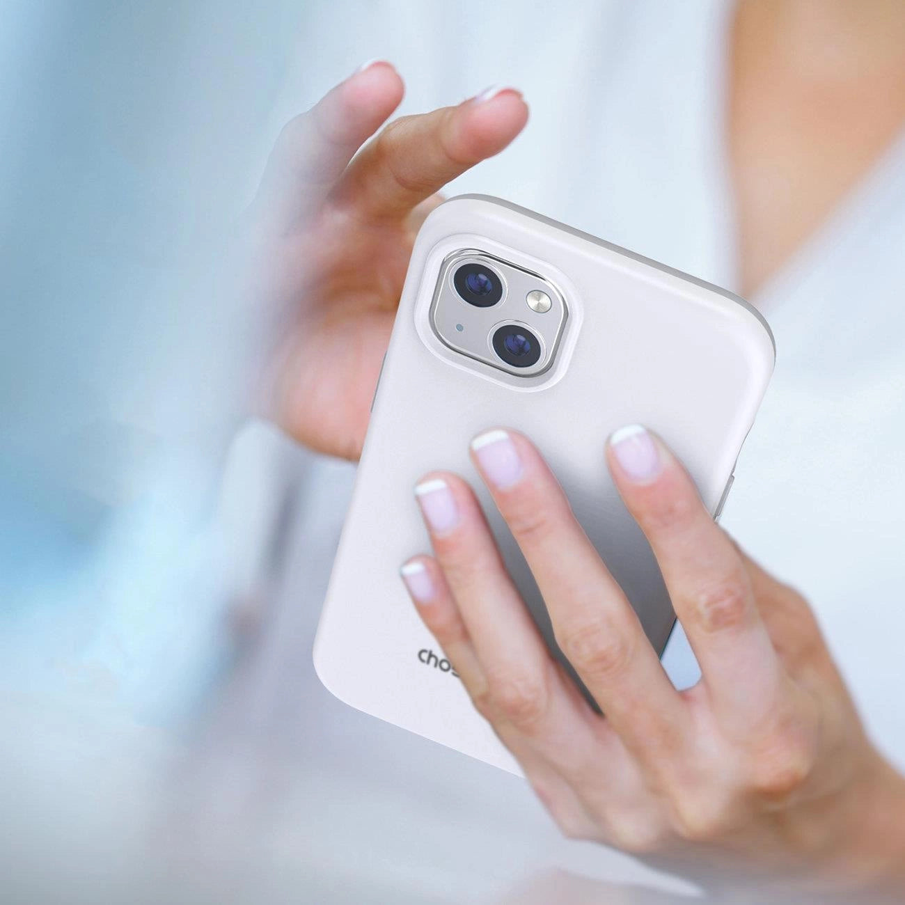 Choetech MFM Anti-drop case Made For MagSafe for iPhone 13 white (PC0112-MFM-WH)_2