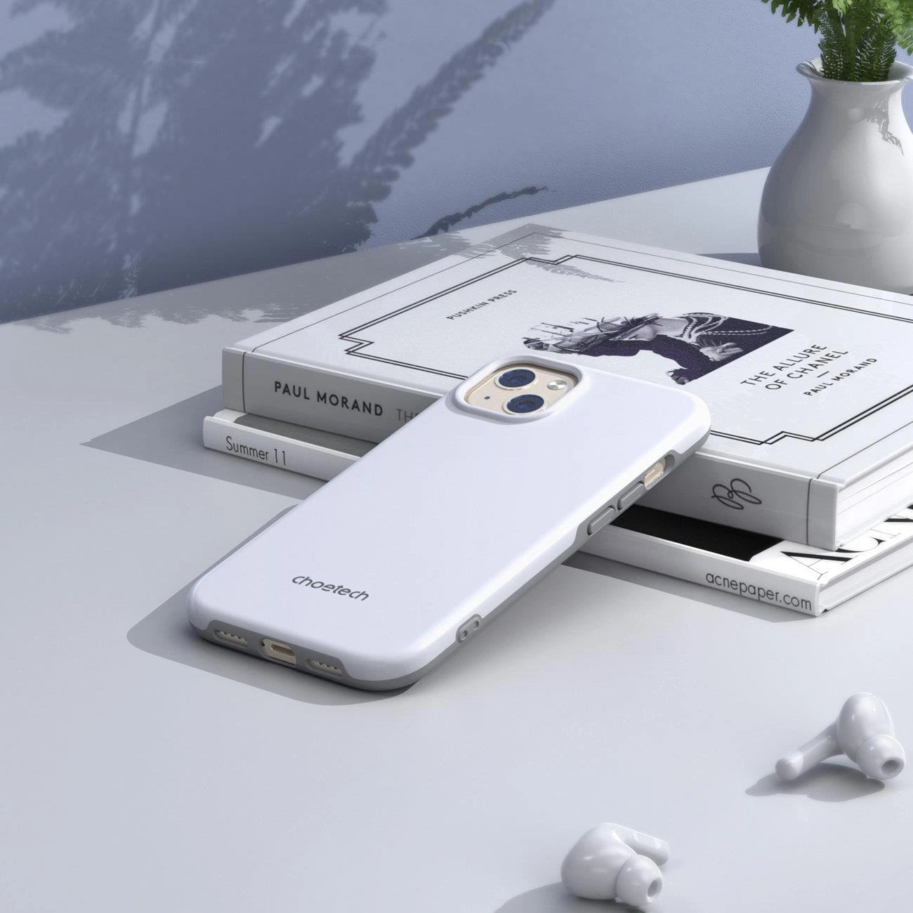 Choetech MFM Anti-drop case Made For MagSafe for iPhone 13 white (PC0112-MFM-WH)_4