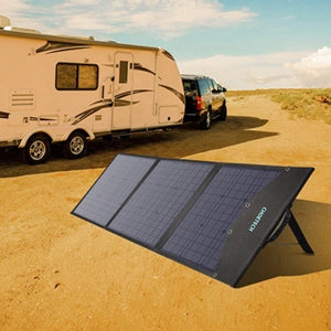 Choetech SC008 solar foldable charger 120W DC / USB-C / 2x USB-A - black_12