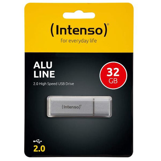 Pen Drive INTENSO Alu Line Silver 32GB USB Stick 2.0 / Prata_0