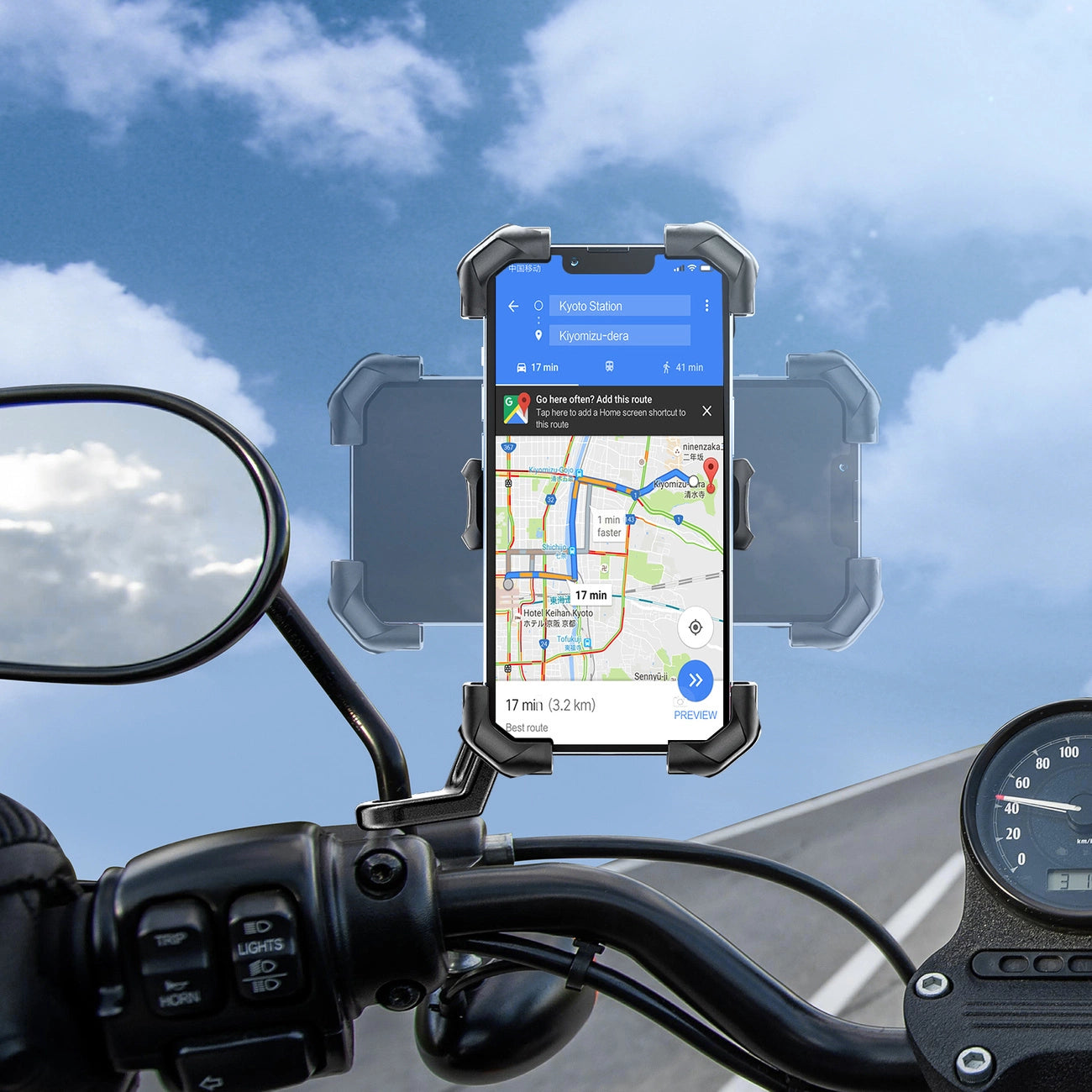 Motorcycle Holder Joyroom JR-ZS288 for Phones (Black)_4