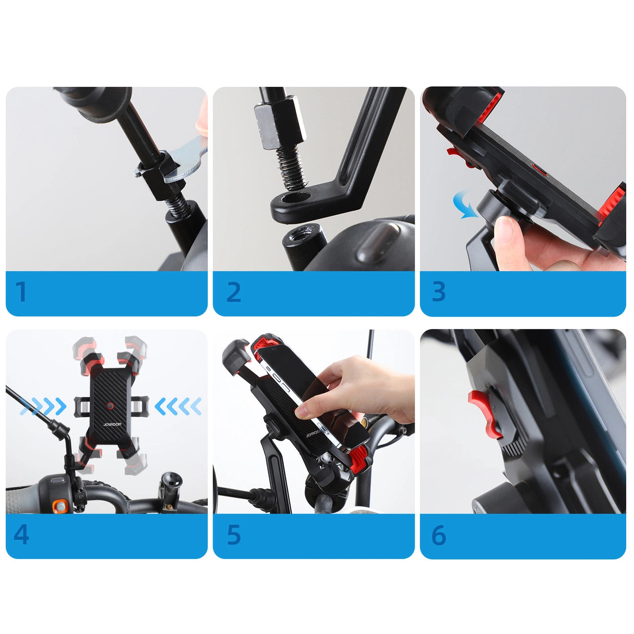 Motorcycle Holder Joyroom JR-ZS288 for Phones (Black)_6