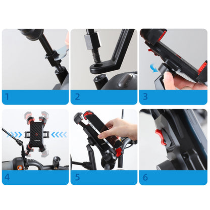 Motorcycle Holder Joyroom JR-ZS288 for Phones (Black)_6