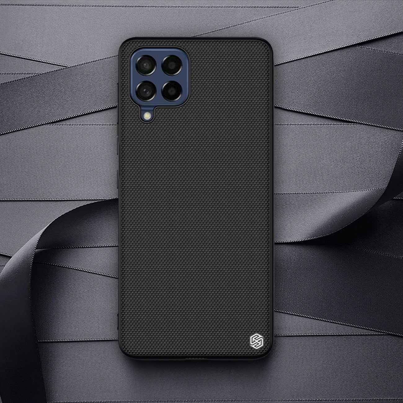 Nillkin Textured Case durable reinforced case with gel frame and nylon back for Samsung Galaxy M53 5G black_15