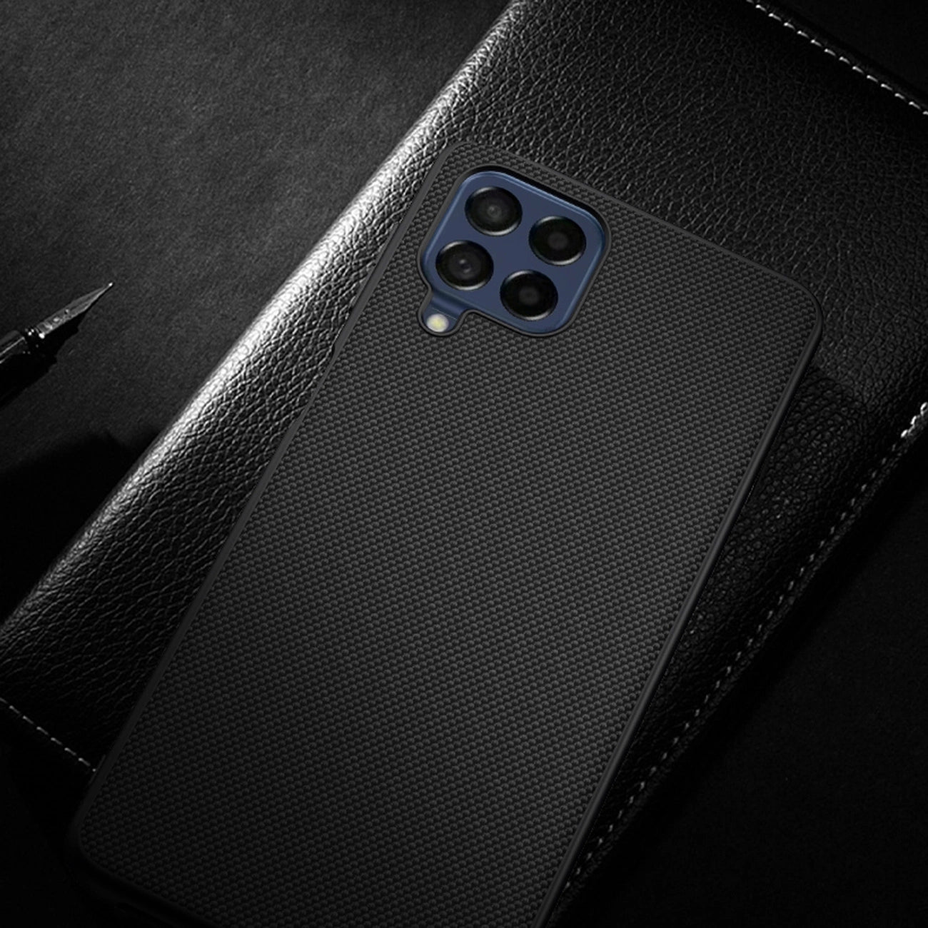 Nillkin Textured Case durable reinforced case with gel frame and nylon back for Samsung Galaxy M53 5G black_16